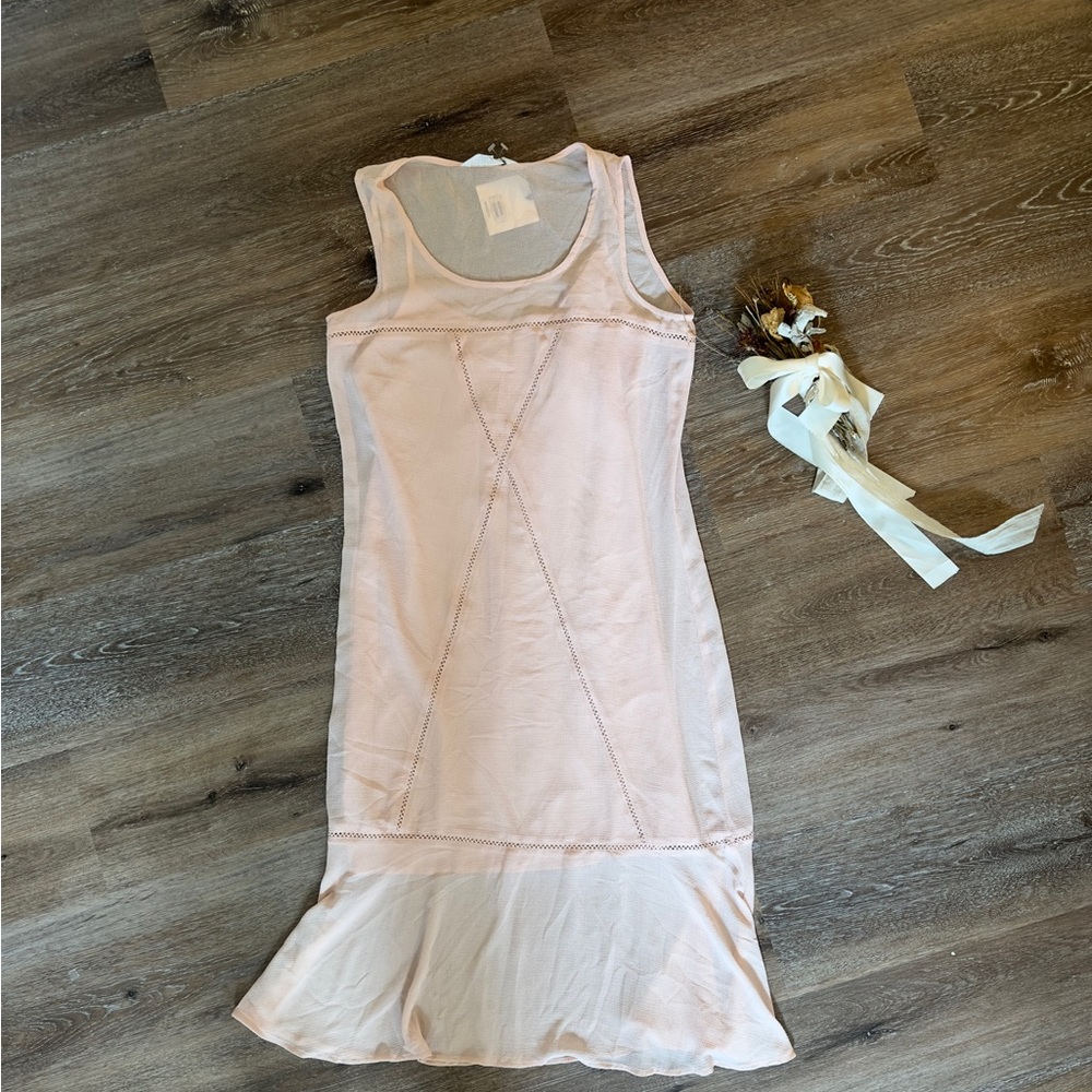 Jack Adrina dress peach sleeveless with slip S